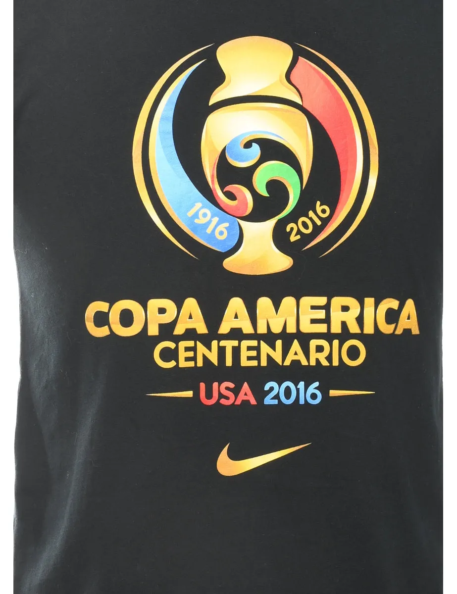 2000s Nike Copa America Centenario Printed T-shirt - S