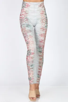 Abstract Kinetic Stripe Leggings