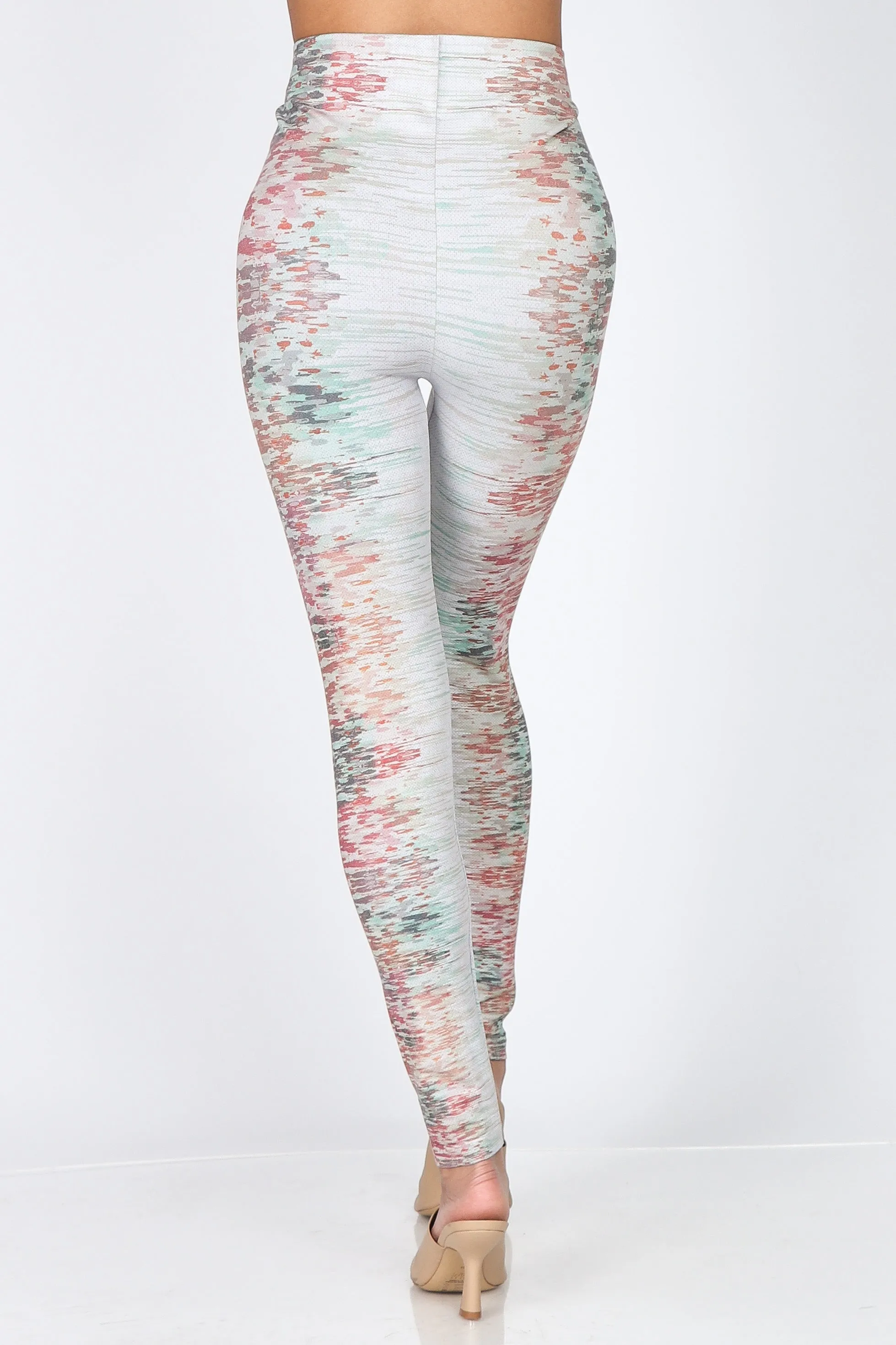 Abstract Kinetic Stripe Leggings