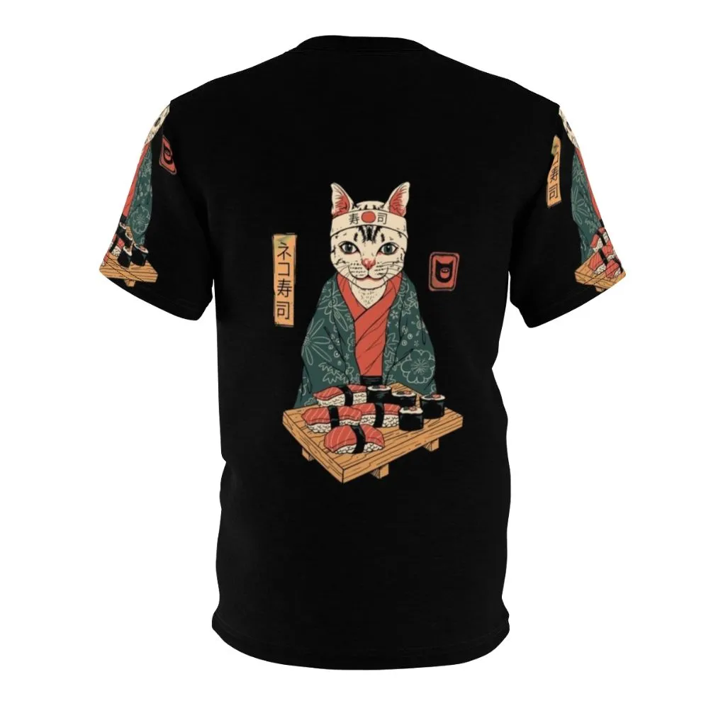 Adorable Neko Sushi Inspired T-shirt for Cat Lovers