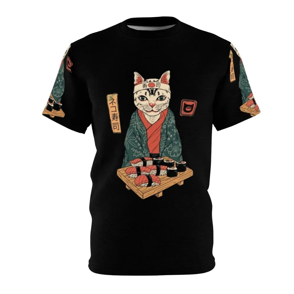 Adorable Neko Sushi Inspired T-shirt for Cat Lovers