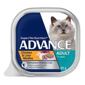 Advance Chicken & Liver Medley Adult Wet Cat Food