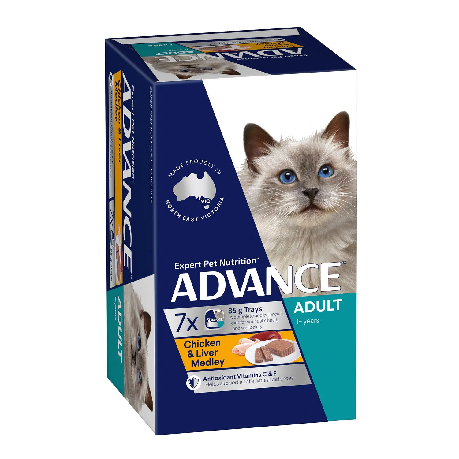 Advance Chicken & Liver Medley Adult Wet Cat Food