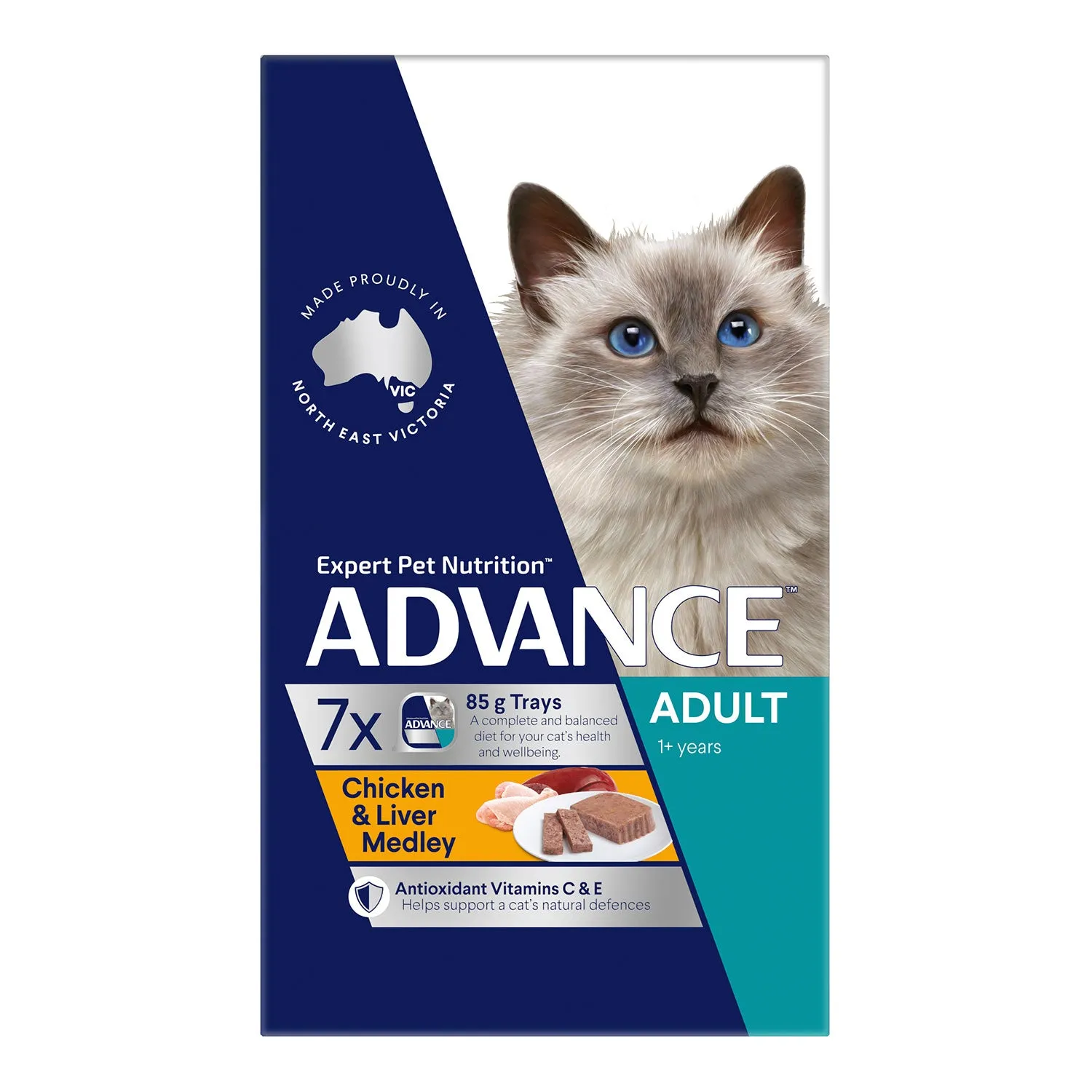 Advance Chicken & Liver Medley Adult Wet Cat Food