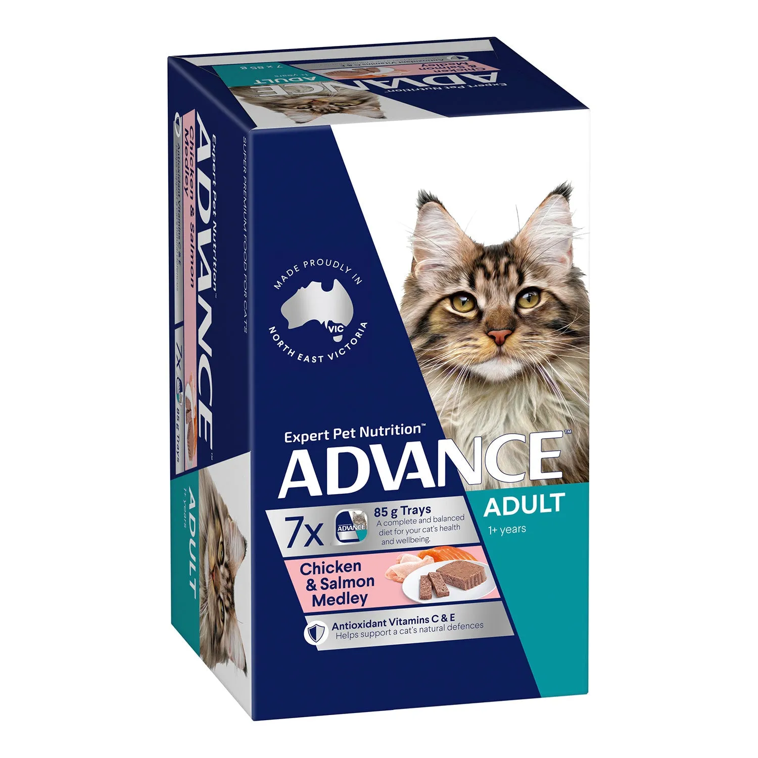 Advance Chicken & Salmon Medley Adult Wet Cat Food