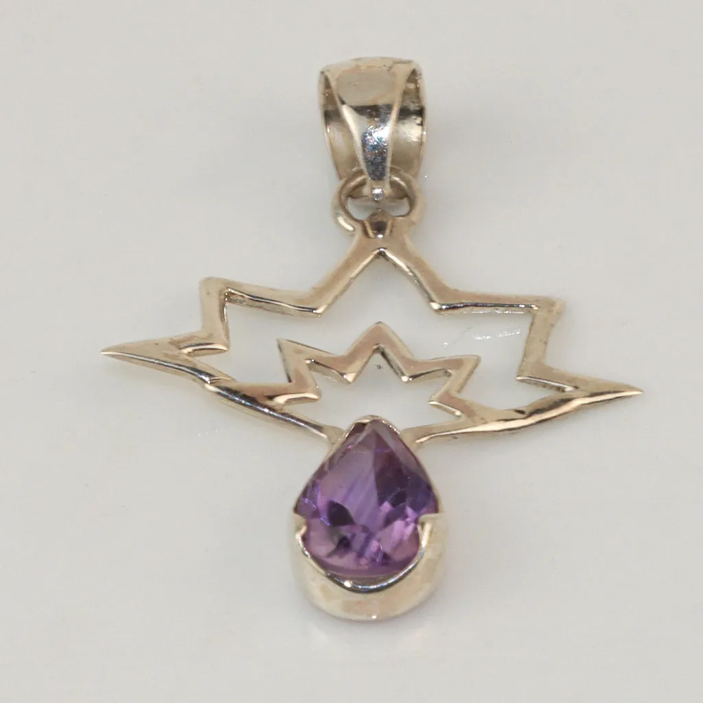 Amethyst Starburst Pendant