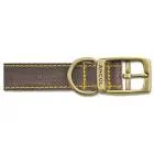 Ancol - Timberwolf Leather Collar - Sable - Size 1 (20-26cm)