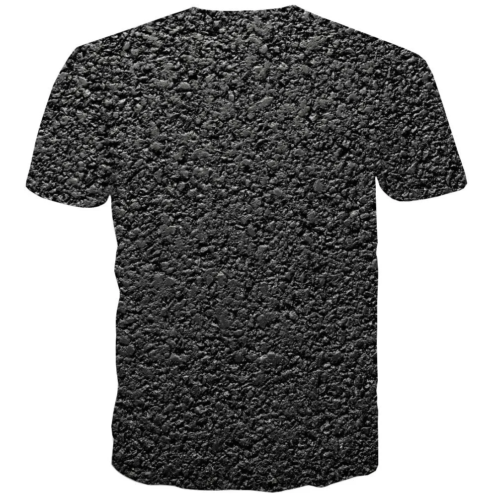 Asphalt road texture tshirts special texture Novelty 3D shirt Cool men different art costume