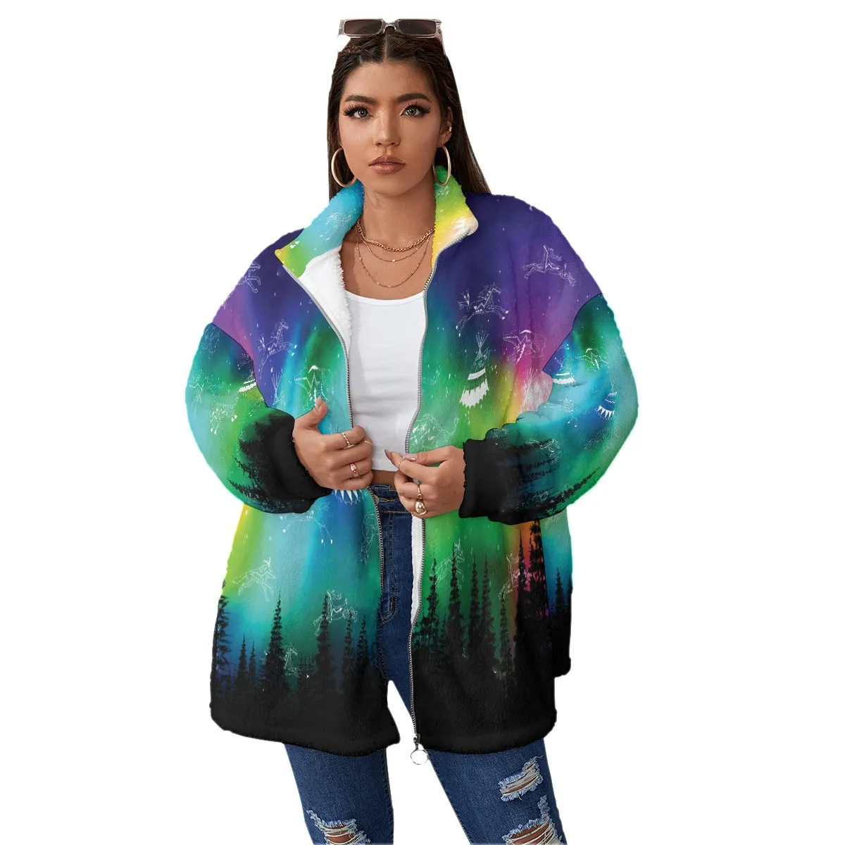 Aurora Medicine Animals Borg Fleece Coat