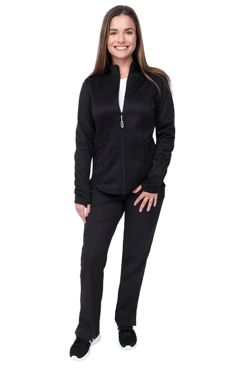 Ava Therese Women's Bonded Fleece Jacket | Black