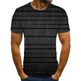 black irregular texture tshirt special texture top tee men art costume Cool different