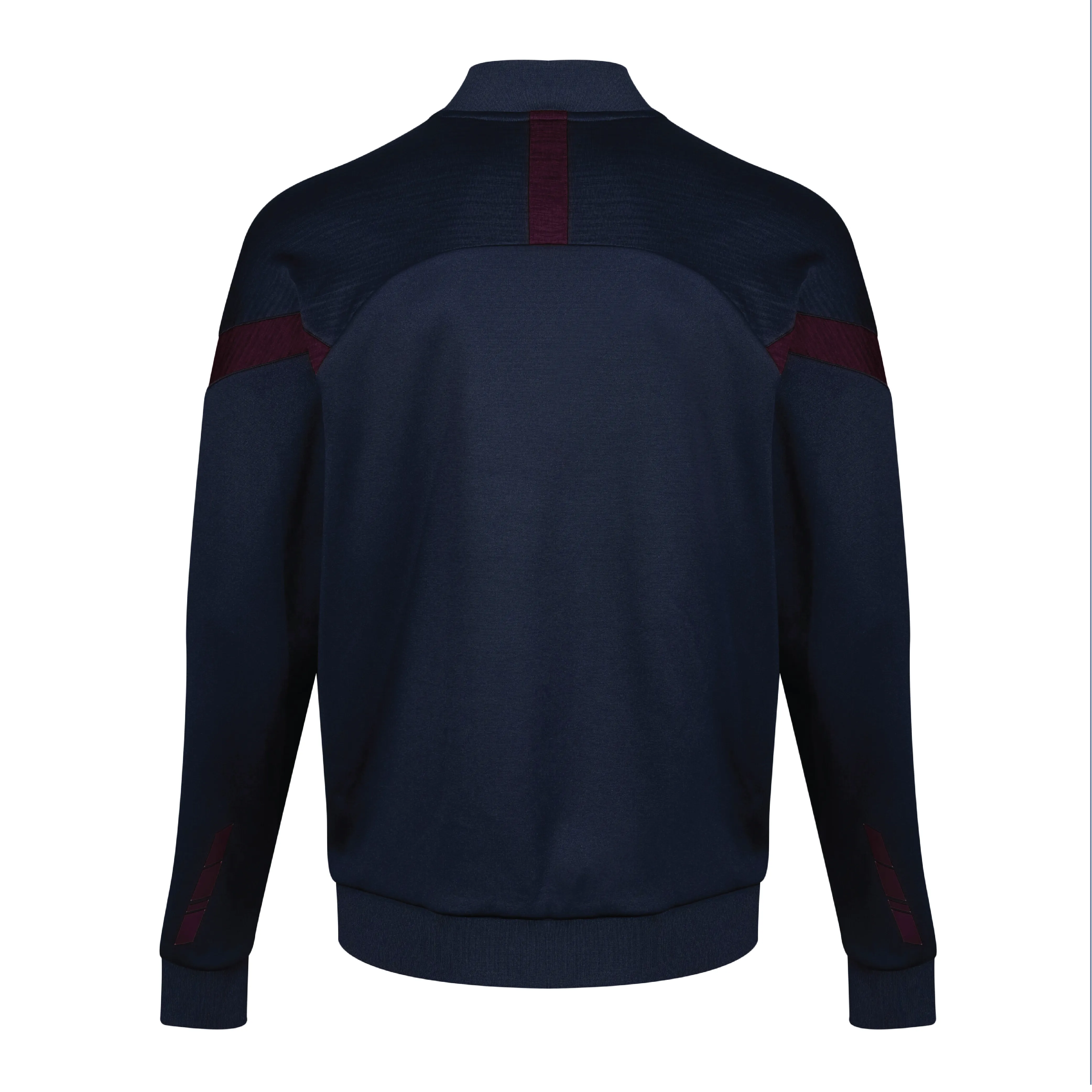 Bletchley RUFC Tech Full Zip Track Top - Navy/Maroon