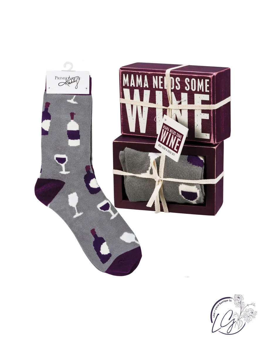 Box Sign & Sock Set