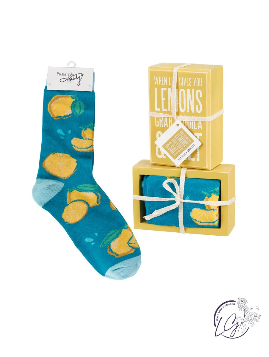 Box Sign & Sock Set