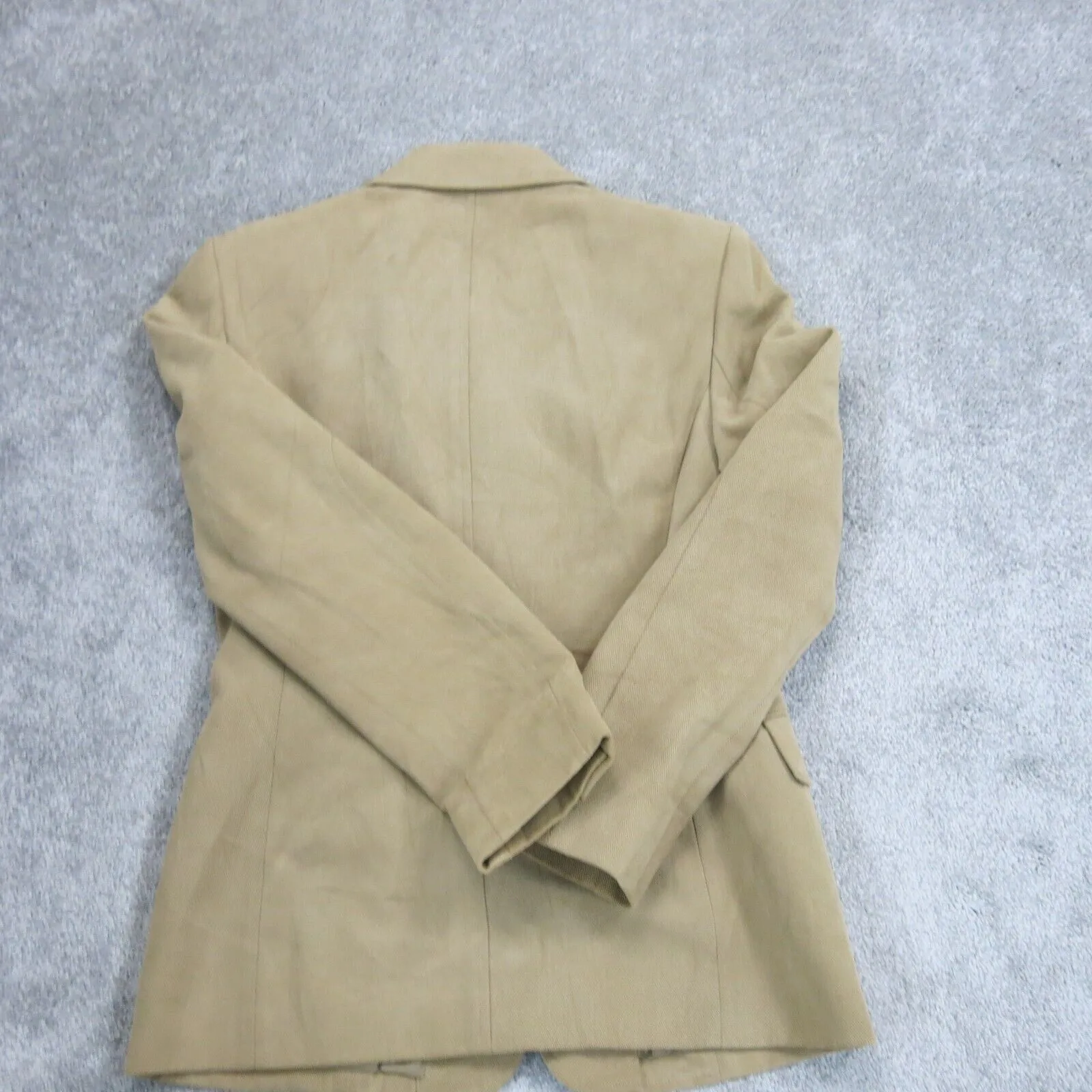 Brooks Brothers Women Blazer Coat Single Breasted Long Sleeves Pocket Beige SZ 2