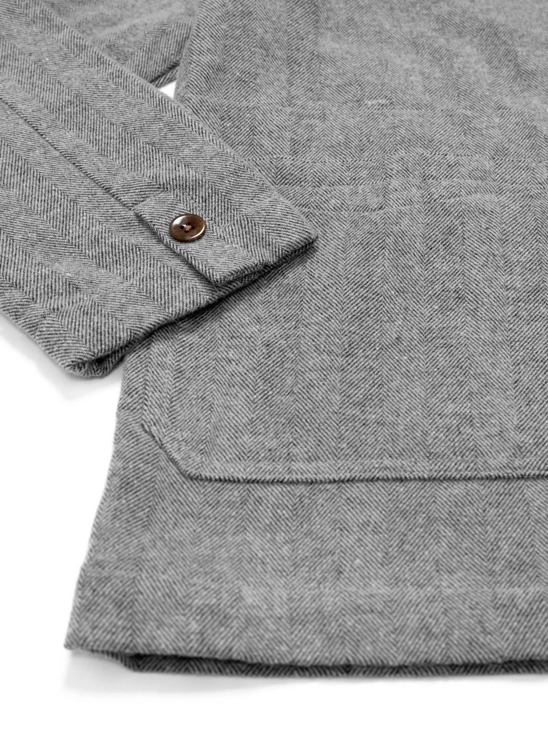 Button Down Blazer Grey