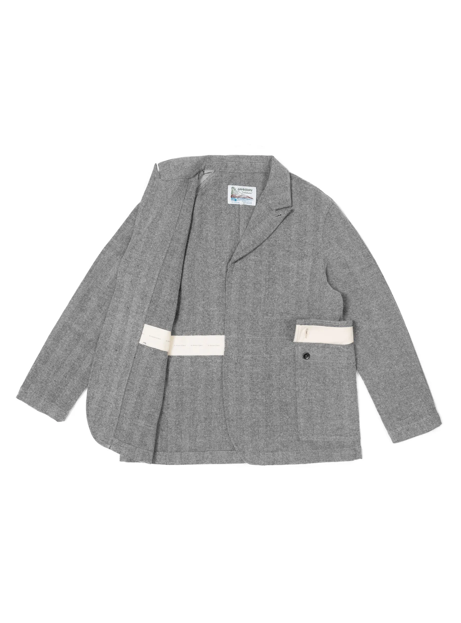 Button Down Blazer Grey