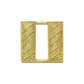 Captain Insignia Corrugated | Small | Gold or Silver