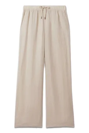 Cleo Garment Dyed Wide Leg Linen Trousers