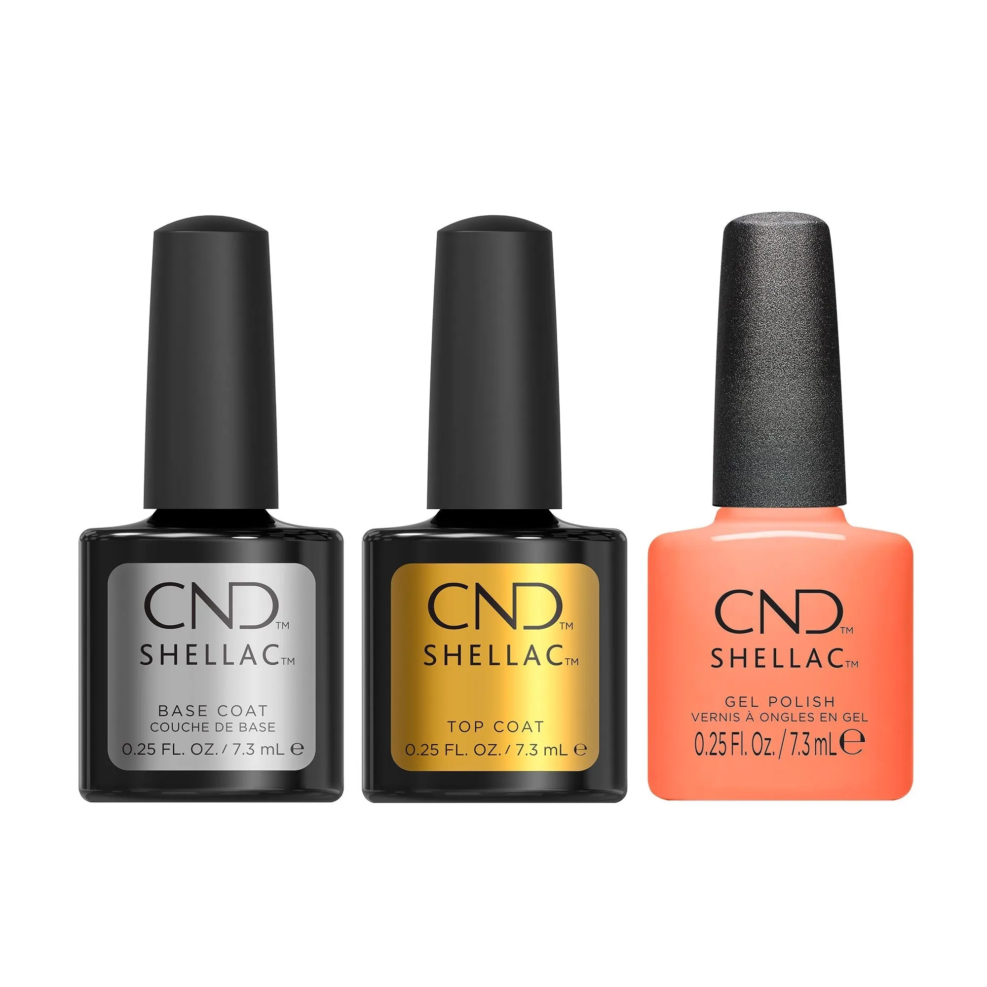 CND - Shellac Combo - Base, Top & Silky Sienna