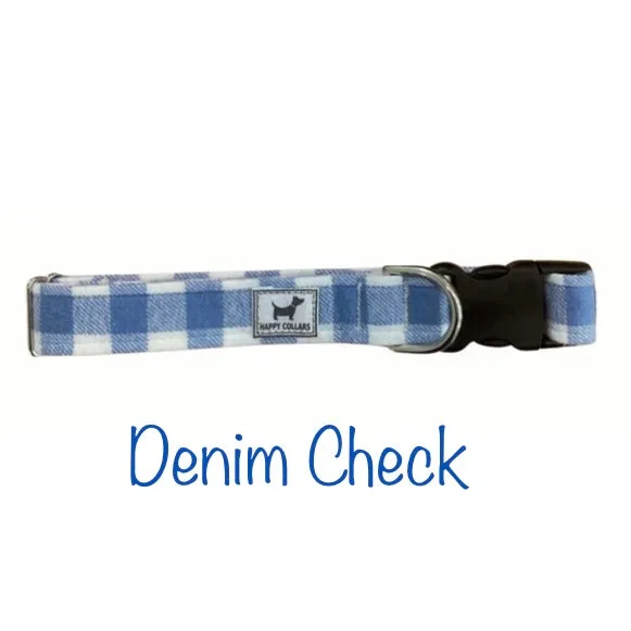 Cozy Cabin Flannel Dog Collars