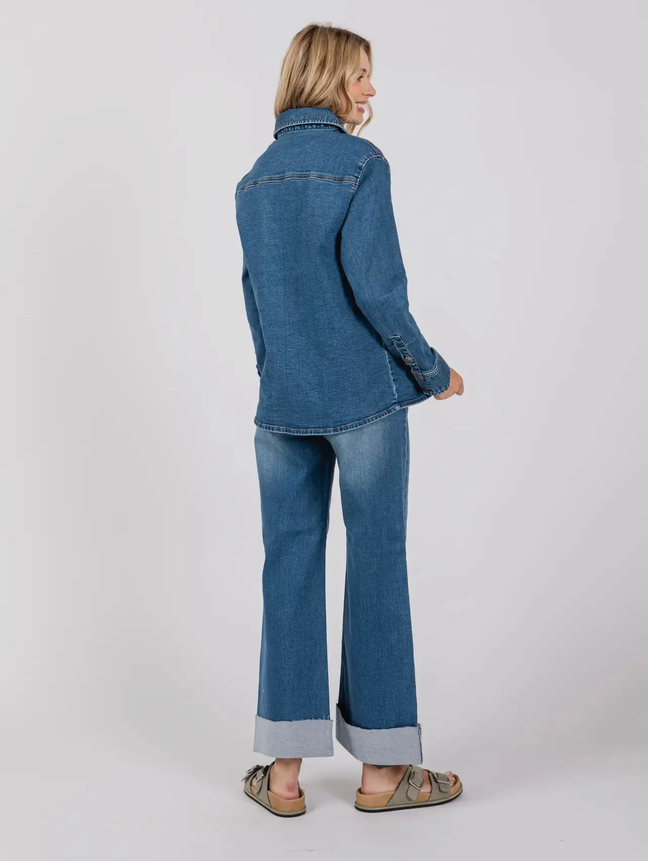 Darcy Denim Jacket with front pockets by L.T.J.