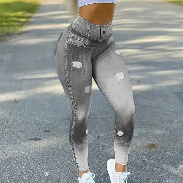 Denim Jeans Leggings