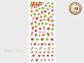 Fall Leaves Water Slide Nail Art Decals - 1 pc (DS-090)