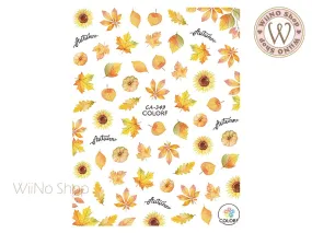 Fall Maple Adhesive Nail Art Sticker - 1 pc (CA-349)