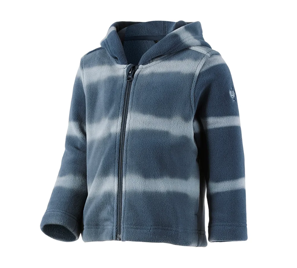 Fleece hoody jacket tie-dye e.s.motion ten, child.