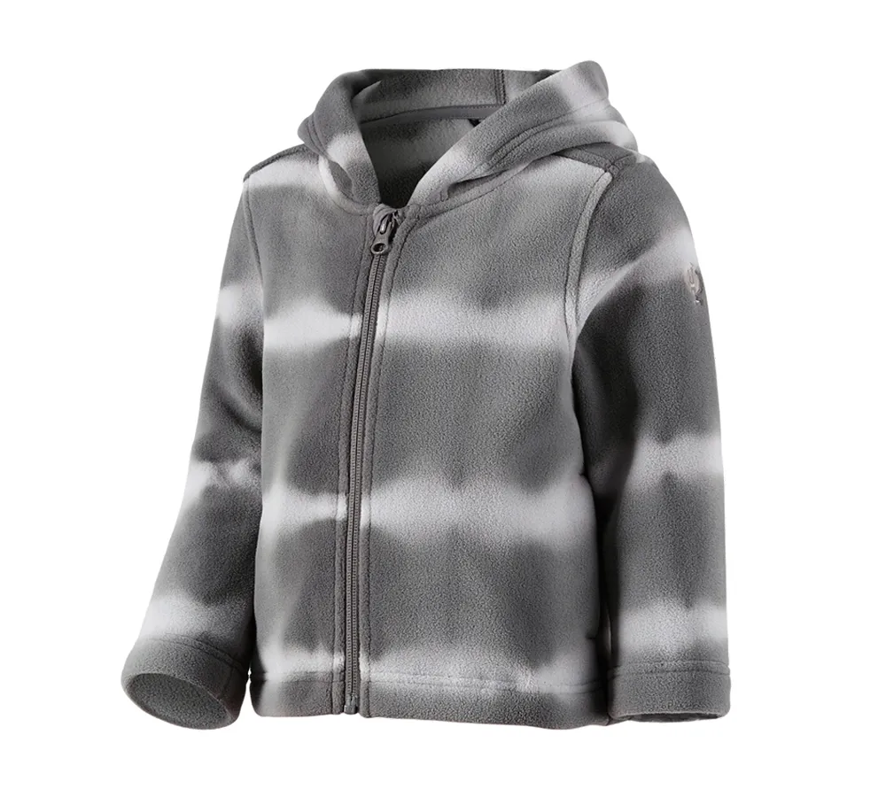 Fleece hoody jacket tie-dye e.s.motion ten, child.