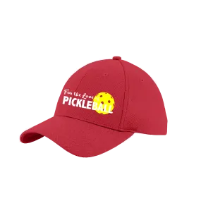 For The Love Of Pickleball | Pickleball Hat | Moisture-Wicking 100% Polyester