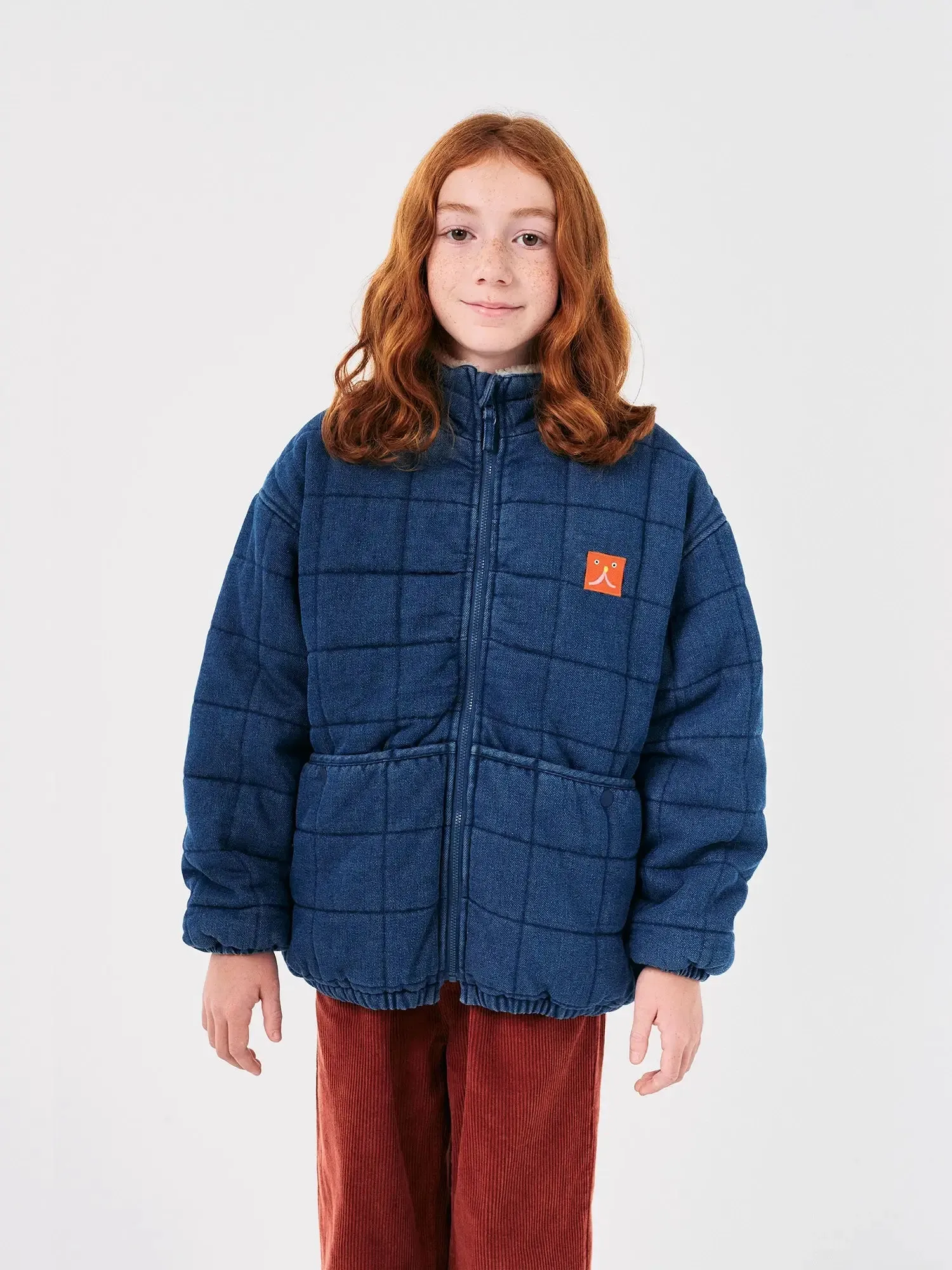 Funny Face denim quilted jacket