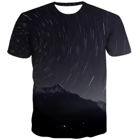 Galaxy T shirts Men Planet T-shirts 3d Starry Sky Tshirts Cool Colorful Tshirt Anime Harajuku Tshirts Casual