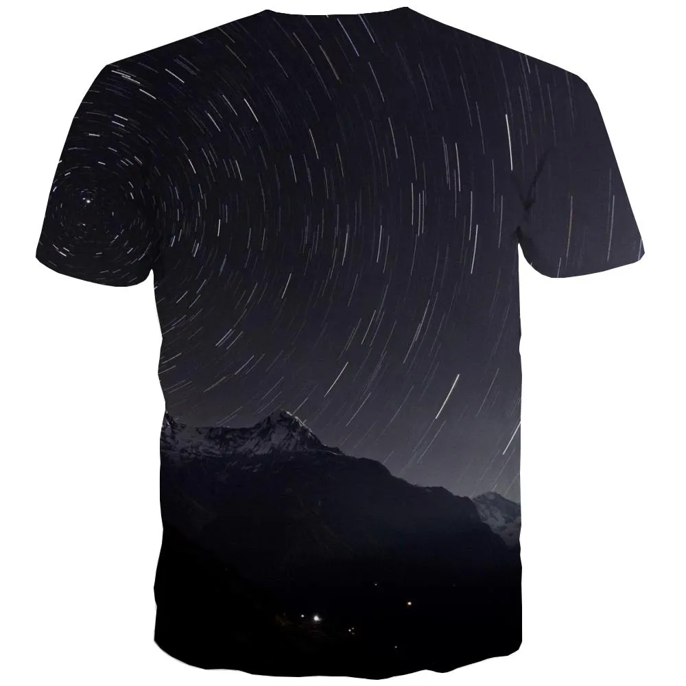 Galaxy T shirts Men Planet T-shirts 3d Starry Sky Tshirts Cool Colorful Tshirt Anime Harajuku Tshirts Casual