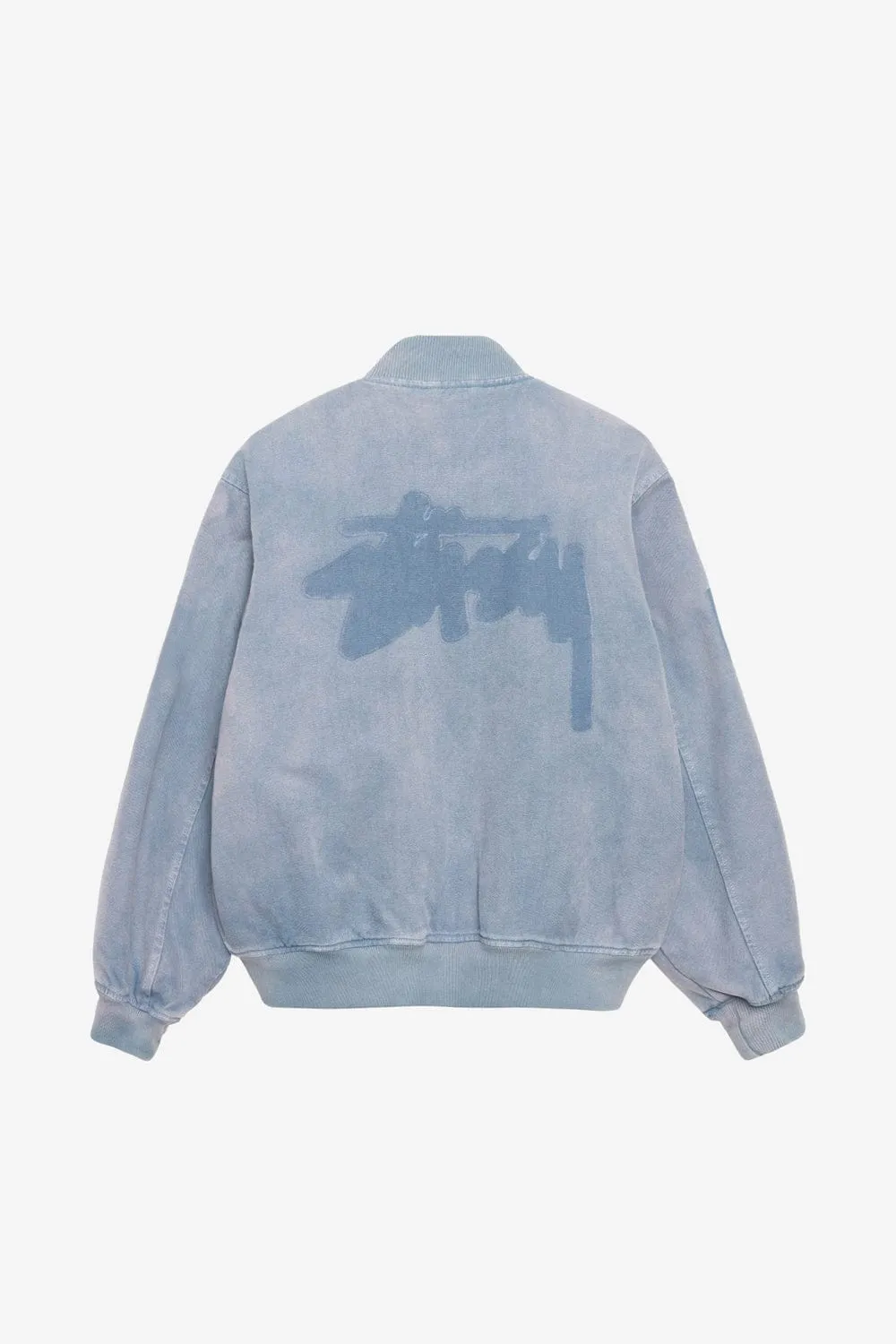 Ghost Logo Canvas Varsity Jacket