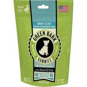 Green Bark Gummies Skin & Coat With Duck Dog Treat 113g