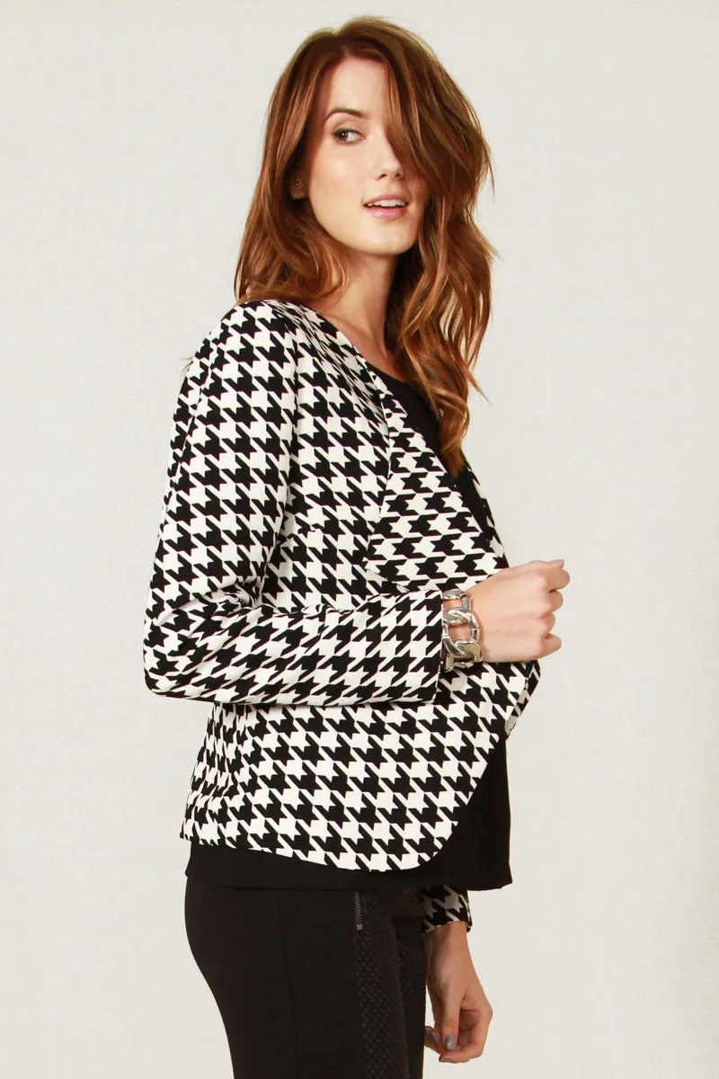 Gwen Houndstooth Blazer