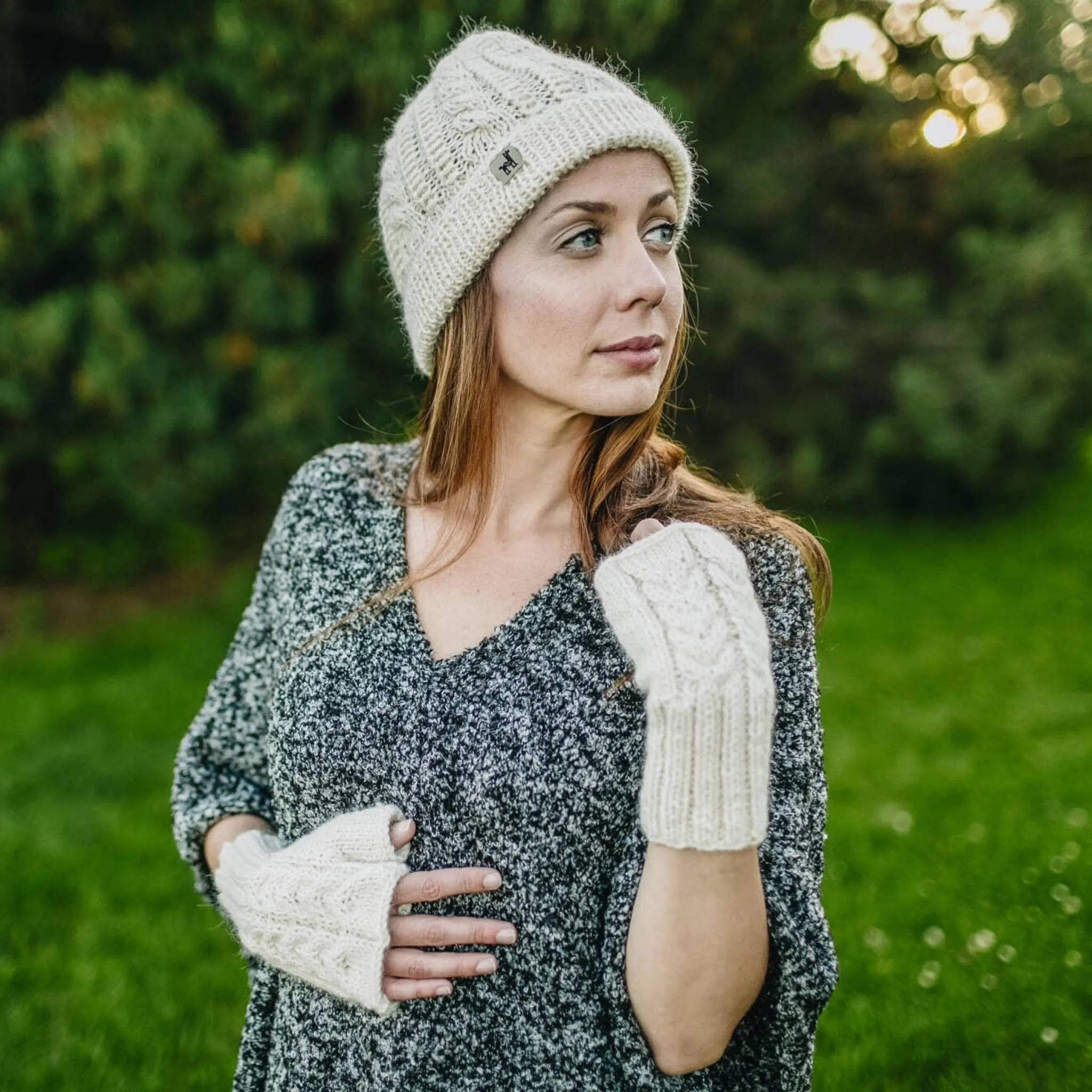 Hand-Knit Alpaca Beanie Toque