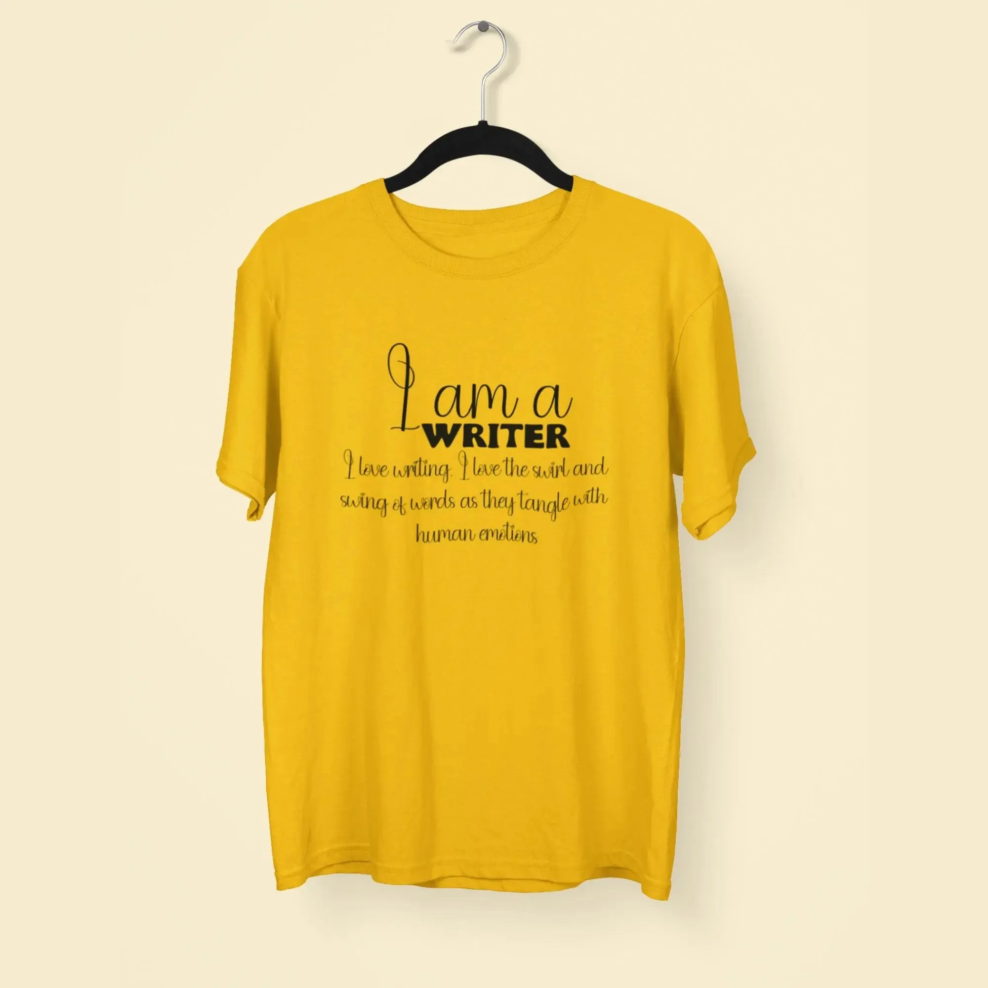 I Am a Writer Round Neck Half Sleeve Classic T-Shirt