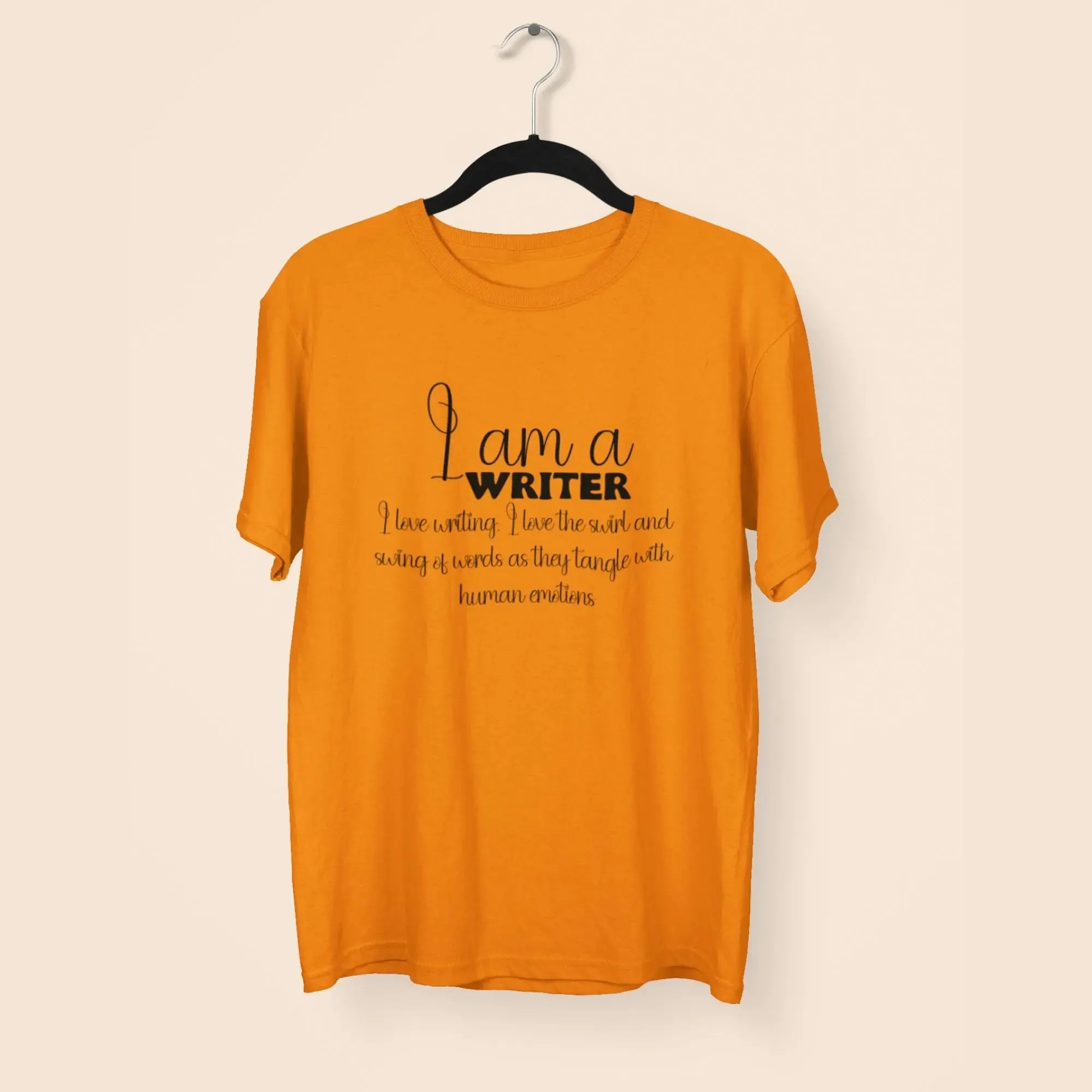 I Am a Writer Round Neck Half Sleeve Classic T-Shirt