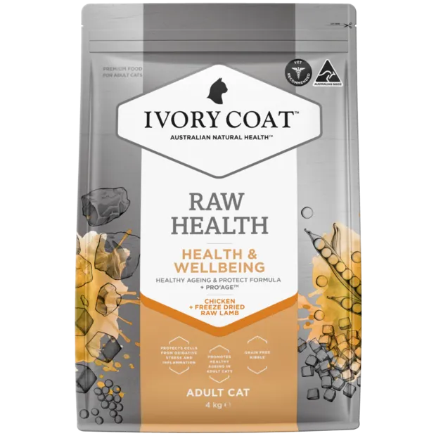 IVORY COAT WELLBEING RAW HEALTH CAT 2KG