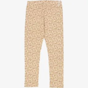 Jersey Leggings - eggshell flowers