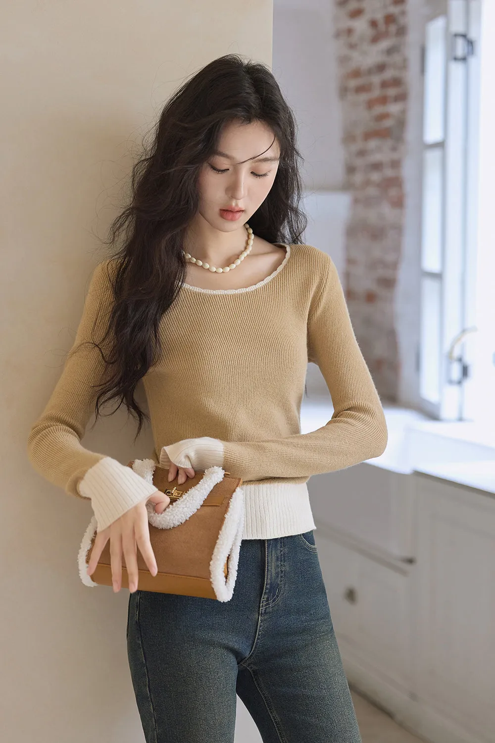 Knitted Bottoming Shirt for Women