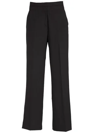 Ladies Comfort Wool Mid Rise Piped Band Pant