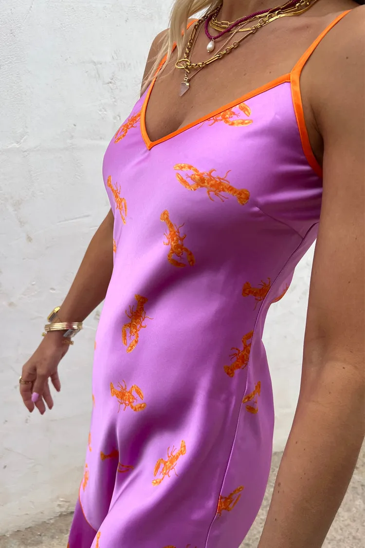 Lilac Lobster Slip Dress