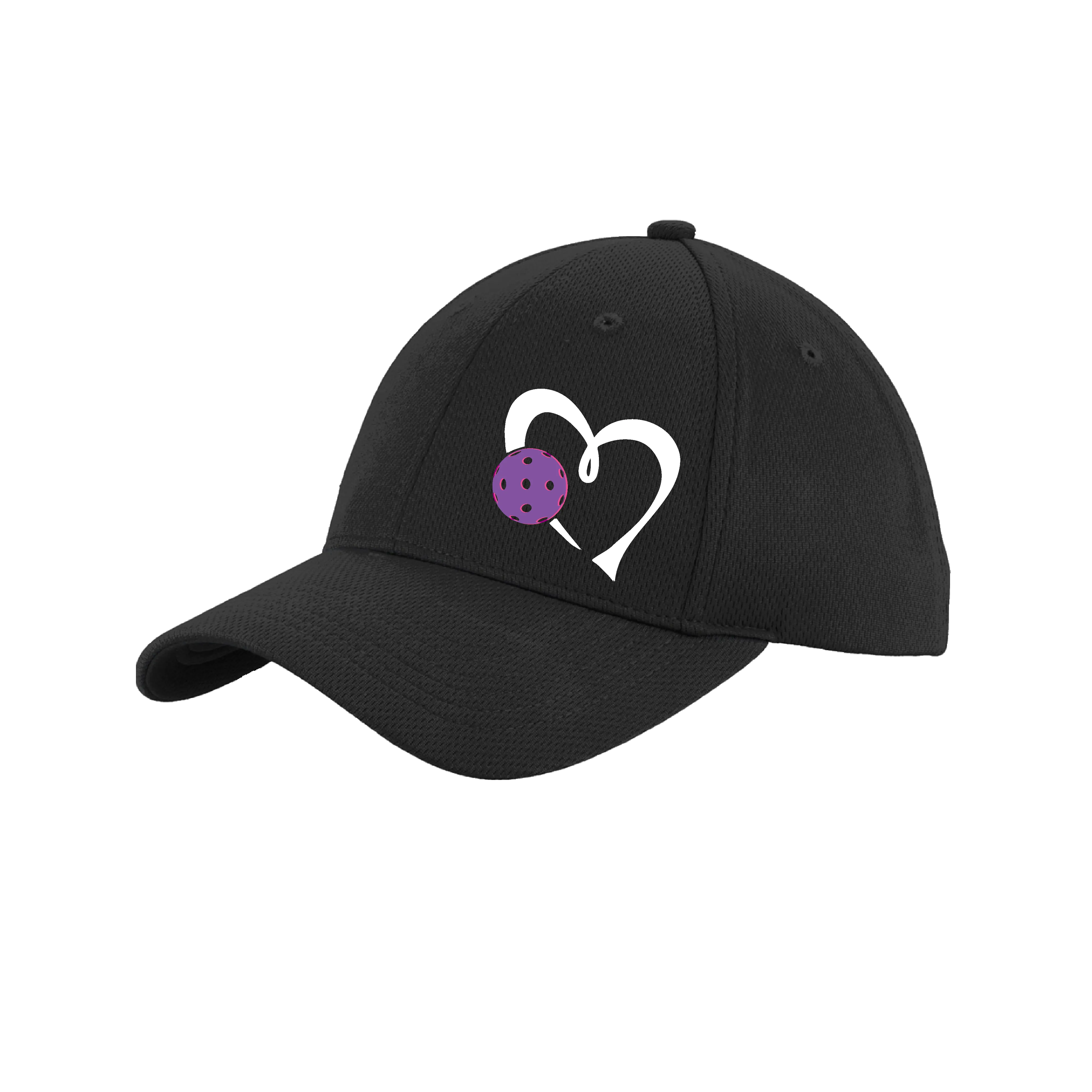 Love Pickleball (Purple) Customizable | Pickleball Hat | Moisture-Wicking 100% Polyester