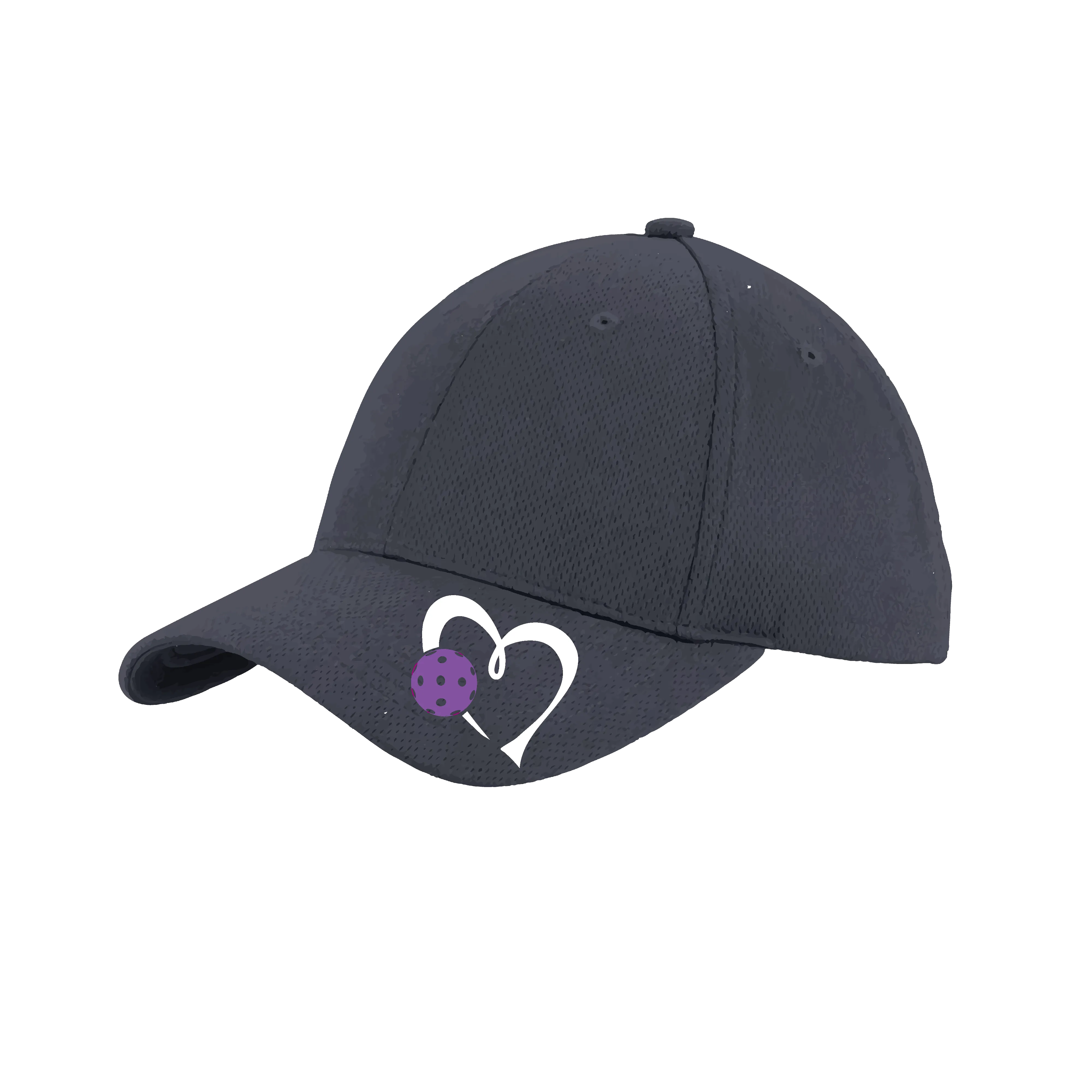 Love Pickleball (Purple) Customizable | Pickleball Hat | Moisture-Wicking 100% Polyester