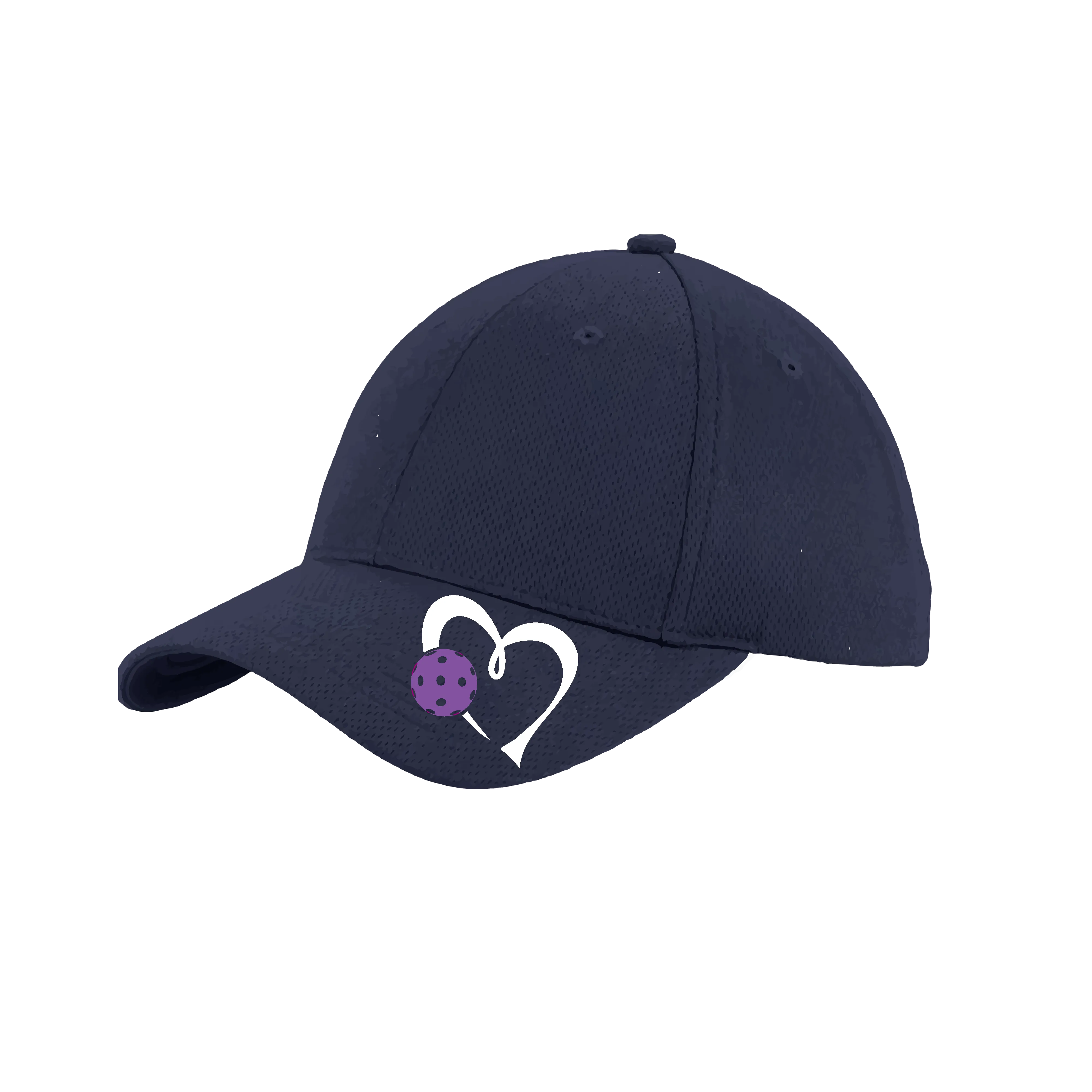 Love Pickleball (Purple) Customizable | Pickleball Hat | Moisture-Wicking 100% Polyester