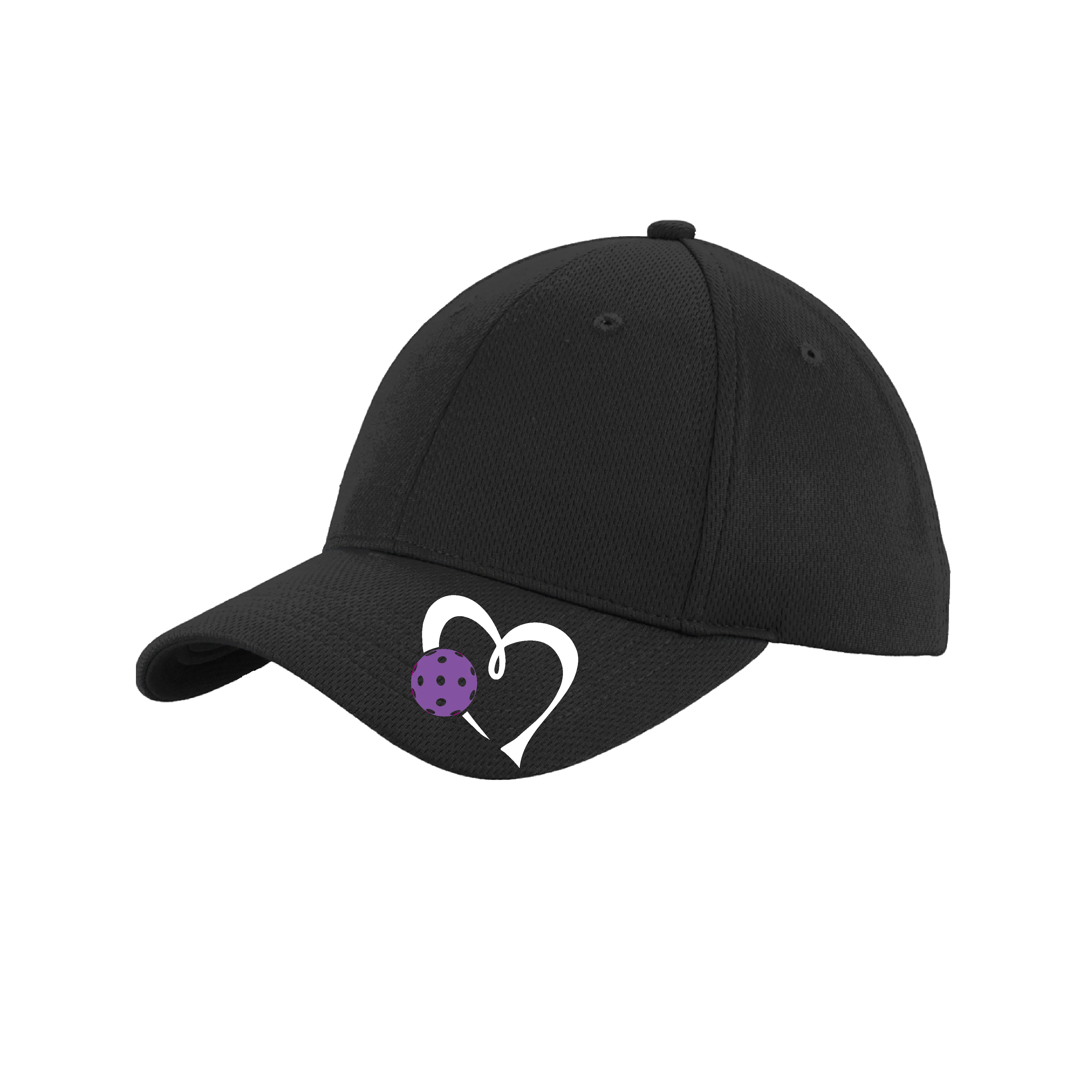 Love Pickleball (Purple) Customizable | Pickleball Hat | Moisture-Wicking 100% Polyester